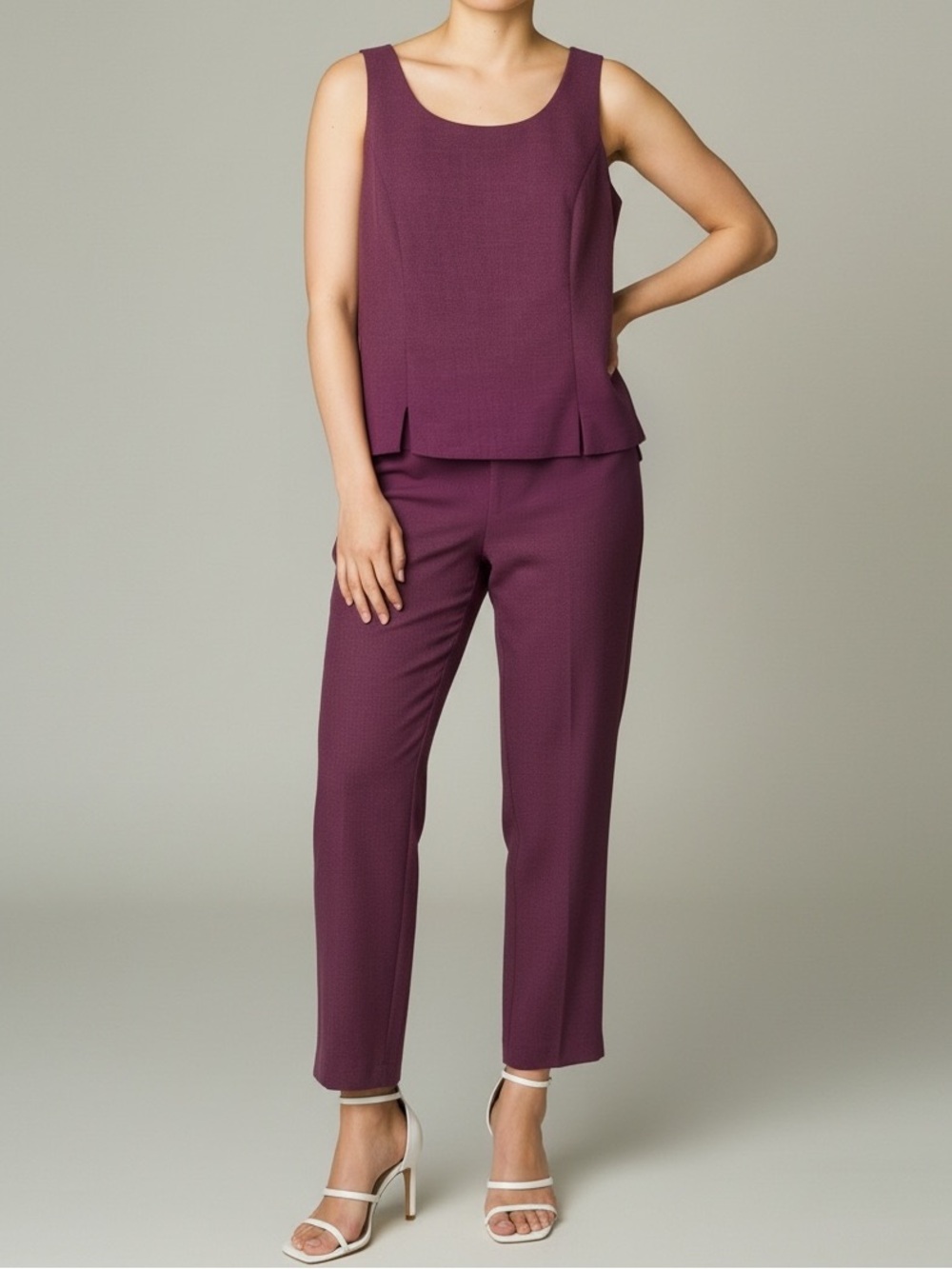 Perceptions Petite Two Piece Pantsuit Set Size 12P